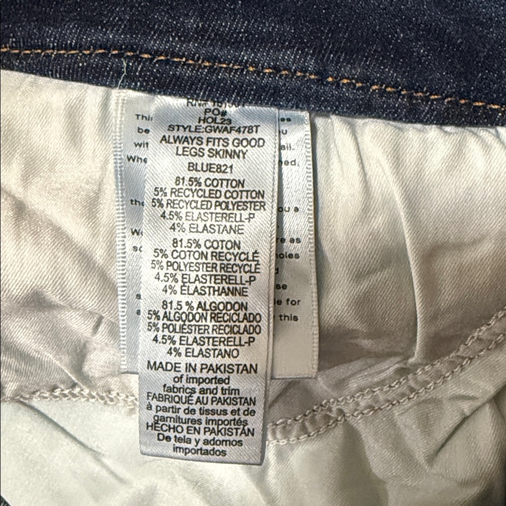 Good American NWT Always fits good legs skinny plus size 28 high rise flat tummy - Picture 8 of 13